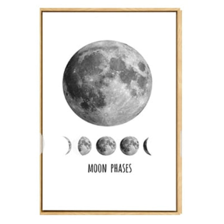 Moon Phases - Canvas Wall Art Painting | Bowlift