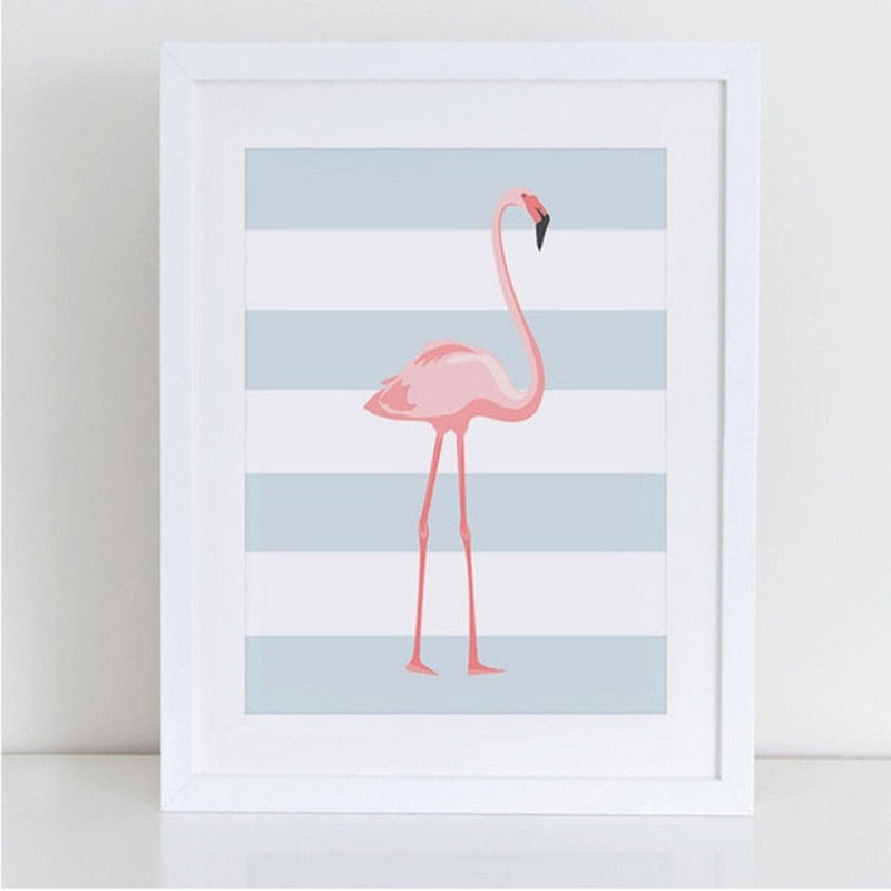 Modern Cartoon Animals - Canvas Wall Art Painting | Bowlift