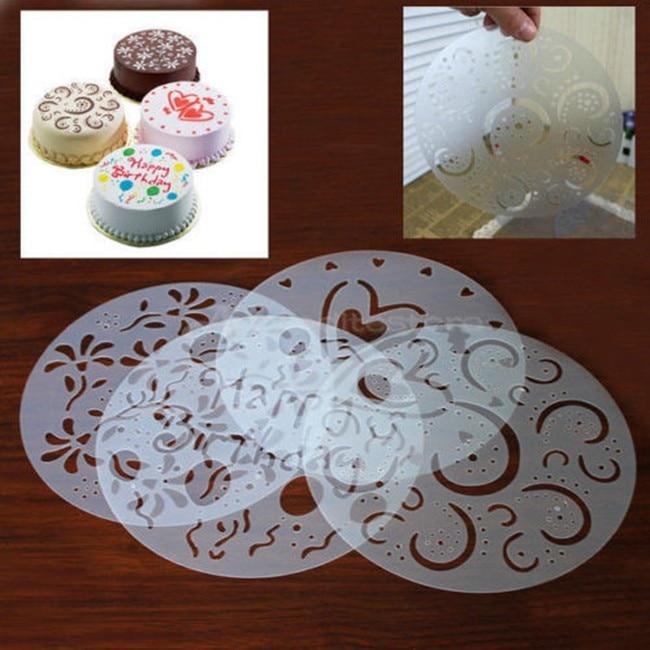 Betty - 4 Piece Set Cake Mold Stencil | Bowlift