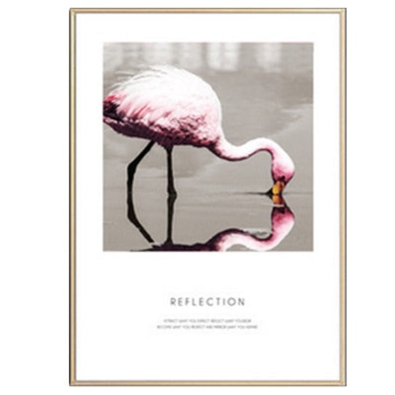 Flamingo In Landscape - Canvas Wall Art Painting | Bowlift
