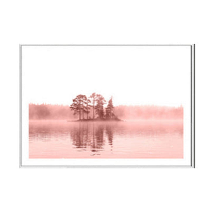 Flamingo In Landscape - Canvas Wall Art Painting | Bowlift