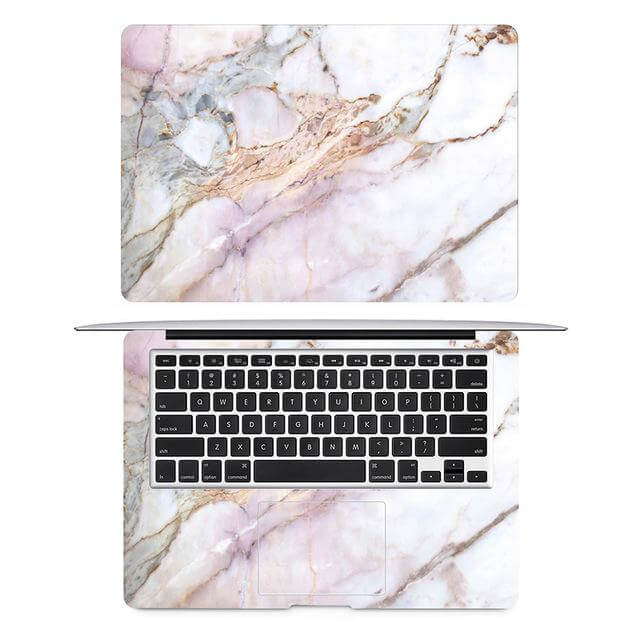 BowLift | Natural Marble Skin Laptop Sticker for Apple Macbooks