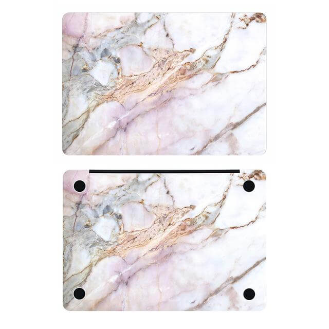 BowLift | Natural Marble Skin Laptop Sticker for Apple Macbooks