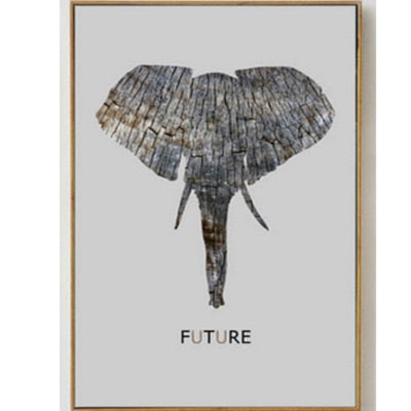 Moods Of Elephants - Canvas Wall Art Painting | Bowlift