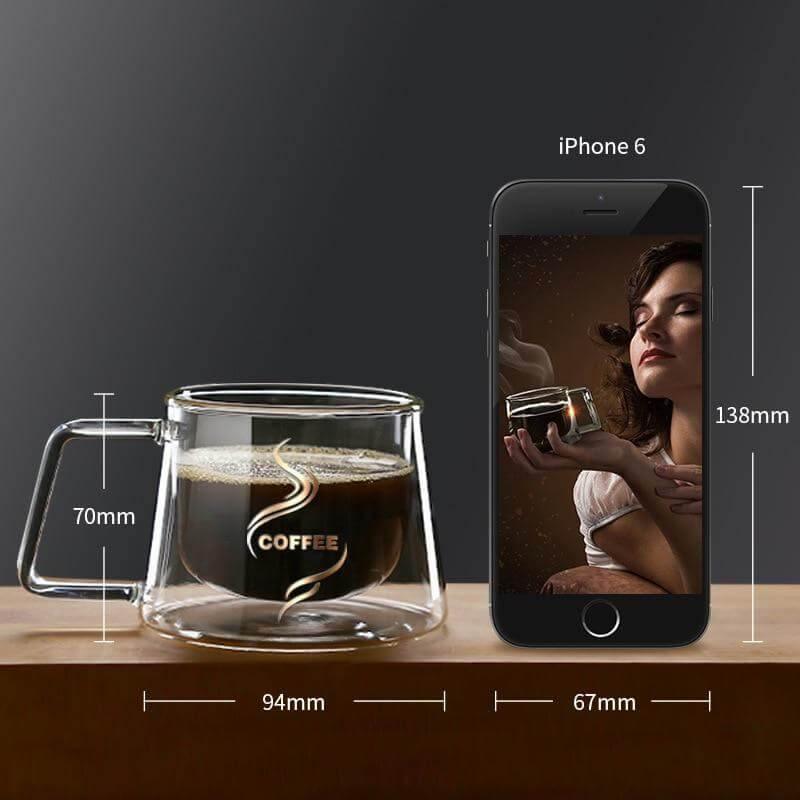 BowLift | Double Glass High Temperature Coffee Cup