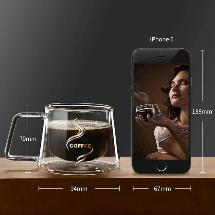 BowLift | Double Glass High Temperature Coffee Cup