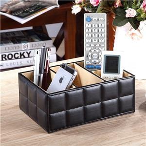 Leather Desktop Laptop Storage Organizer | Bowlift