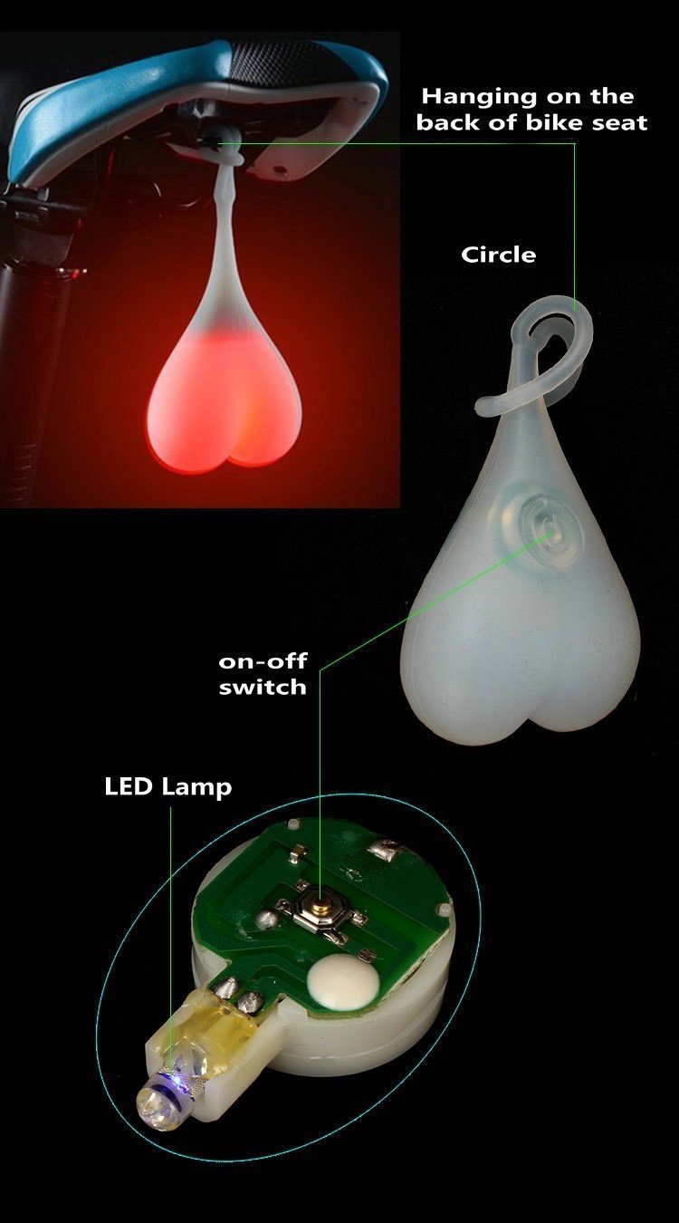 BowLift | Cycling Balls for Bicycle Seat Back Egg Lamp Warning Light
