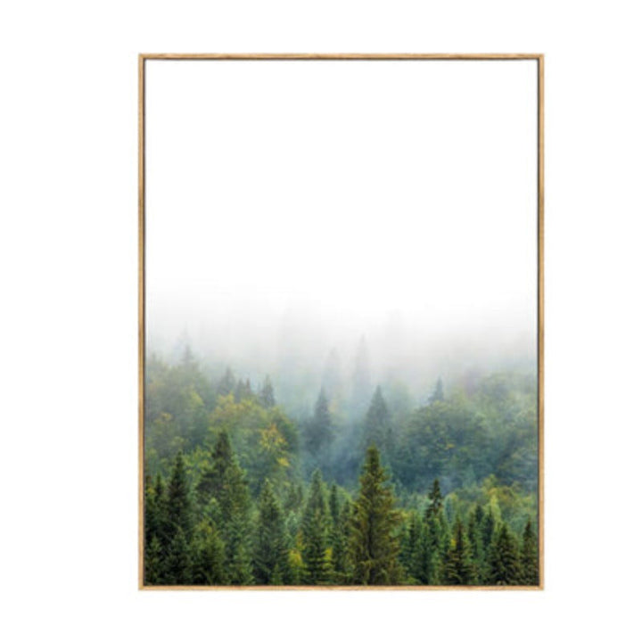 Pine Forest Landscape Inspiring Quote - Canvas Wall Art Painting | Bowlift