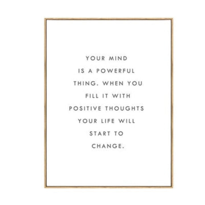 Pine Forest Landscape Inspiring Quote - Canvas Wall Art Painting | Bowlift