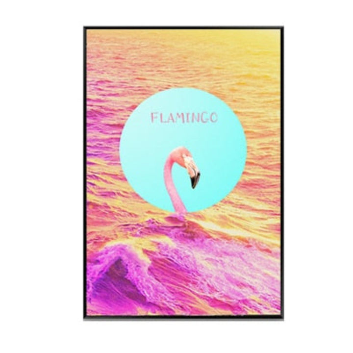 Pink Flamingo - Canvas Wall Art Painting | Bowlift