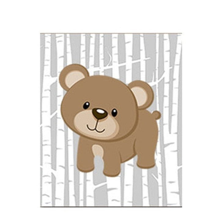 Animals Forest - Canvas Wall Art Painting | Bowlift