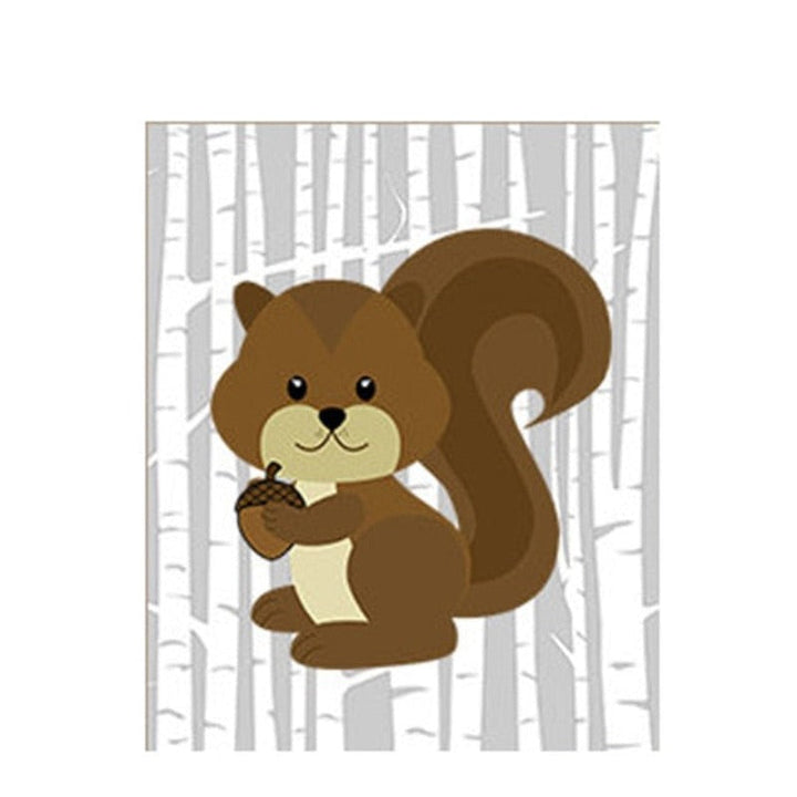 Animals Forest - Canvas Wall Art Painting | Bowlift
