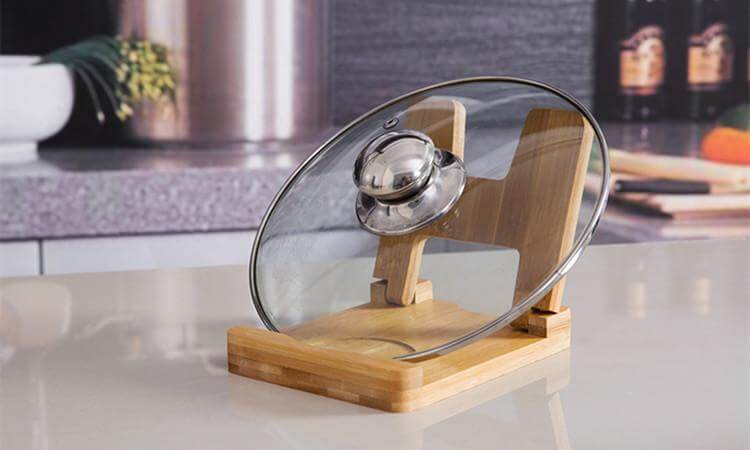 Cutting Board FoldaBowlifte wooden pot lids holder | Bowlift
