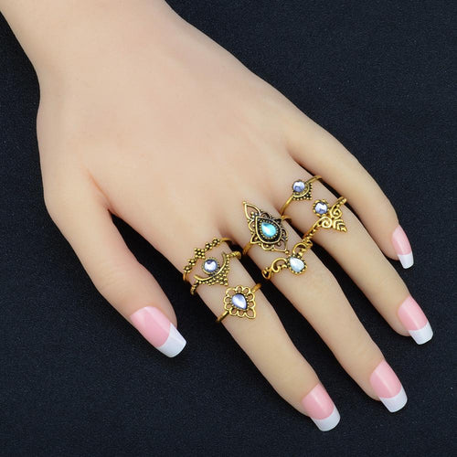 7 Piece Stack Vintage Rings | Bowlift
