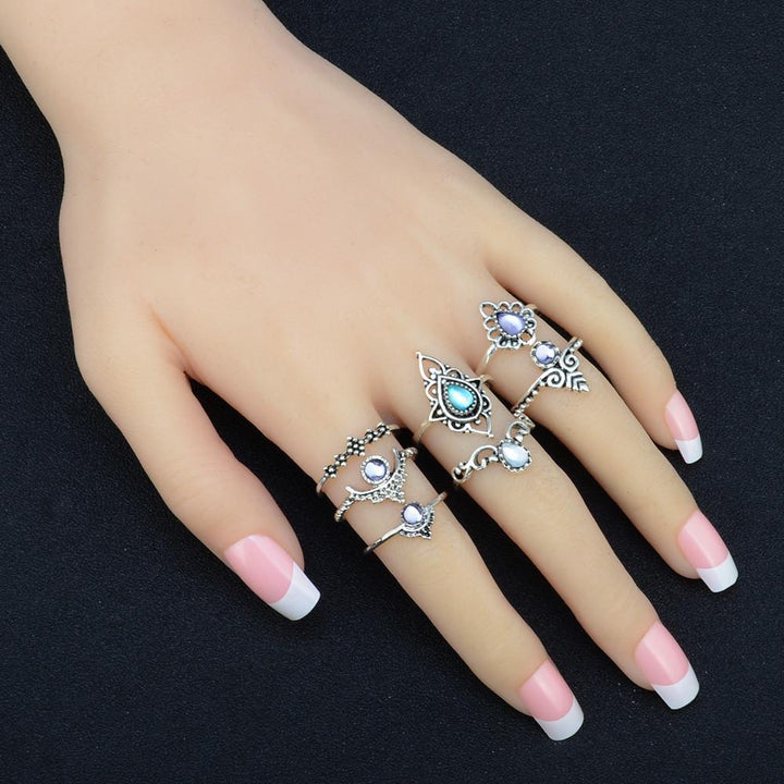 7 Piece Stack Vintage Rings | Bowlift