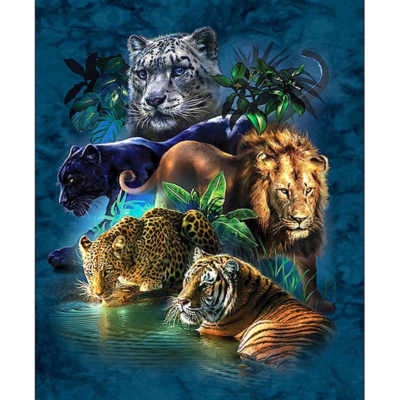 Powerful Big Cats - GemPaint Kit | Bowlift