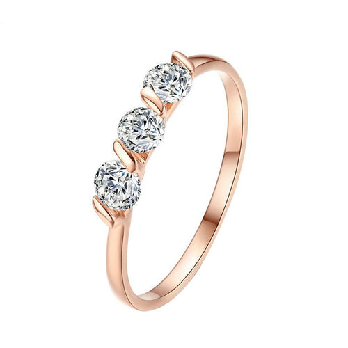 Concise Three Crystal Ring | Bowlift