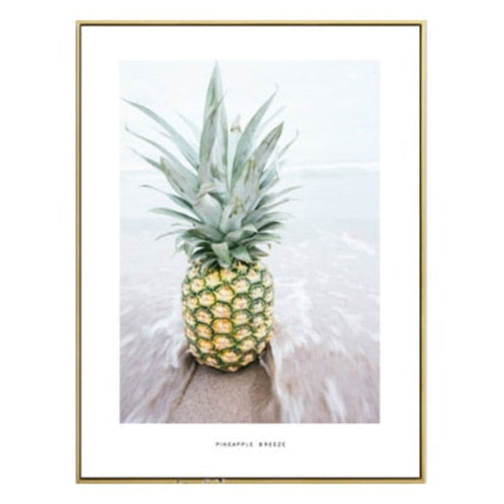 Pineapple Seascape - Canvas Wall Art Painting | Bowlift