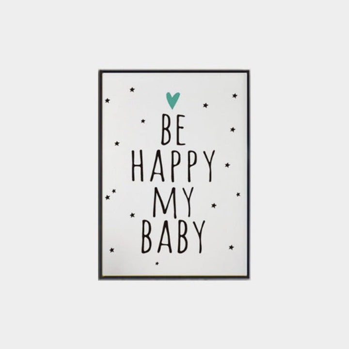 Modern Nursery Love - Canvas Wall Art Painting | Bowlift