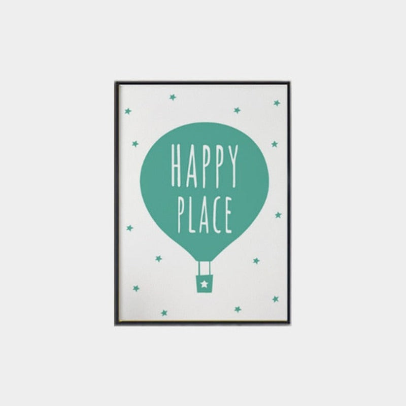 Modern Nursery Love - Canvas Wall Art Painting | Bowlift