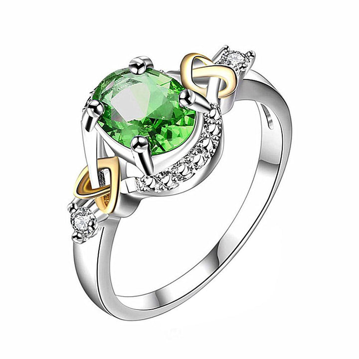 Silver Plated Alloy Crystal Ring | Bowlift