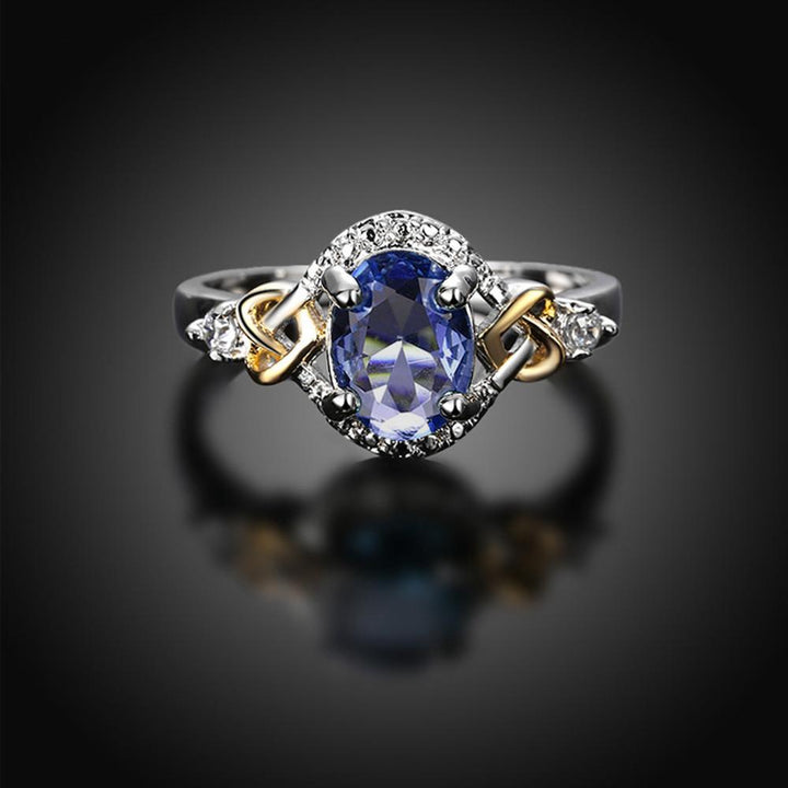 Silver Plated Alloy Crystal Ring | Bowlift