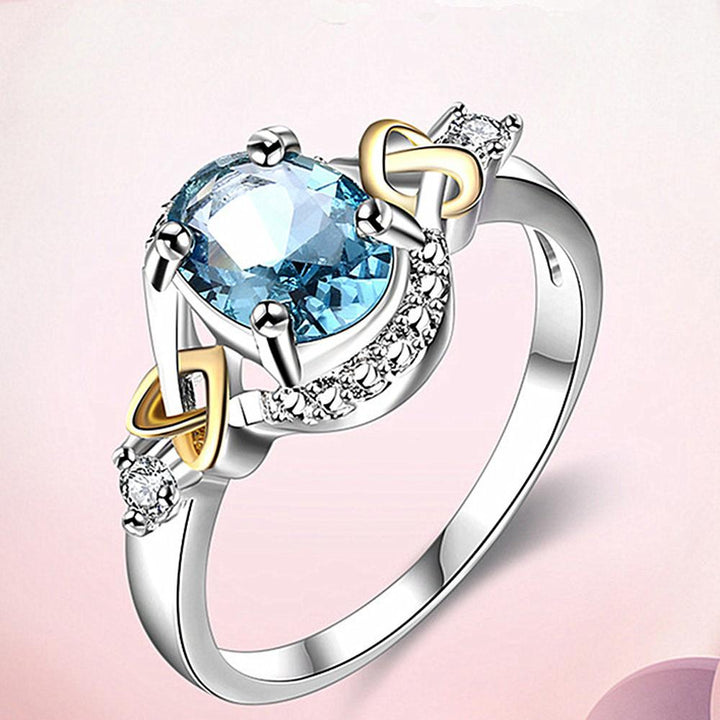 Silver Plated Alloy Crystal Ring | Bowlift