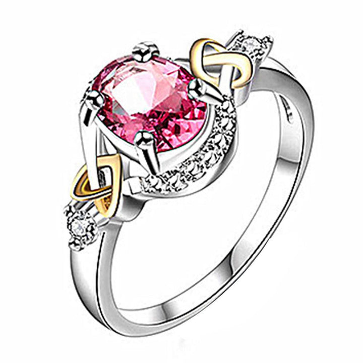 Silver Plated Alloy Crystal Ring | Bowlift