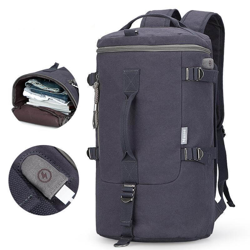 BowLift | Cylinder package Multifunctional Male Fashion Backpack