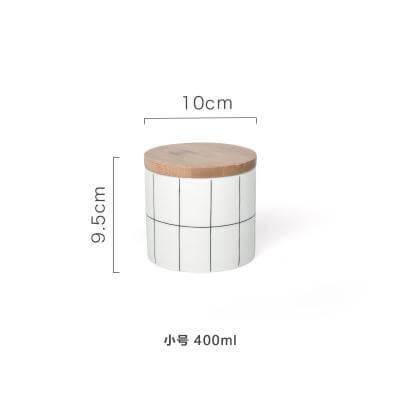 BowLift | Ceramic Bamboo Cover Kitchen Food Container