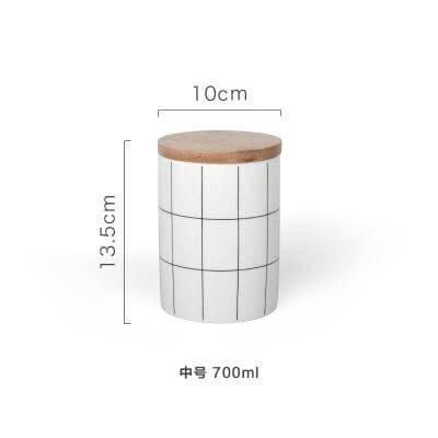BowLift | Ceramic Bamboo Cover Kitchen Food Container