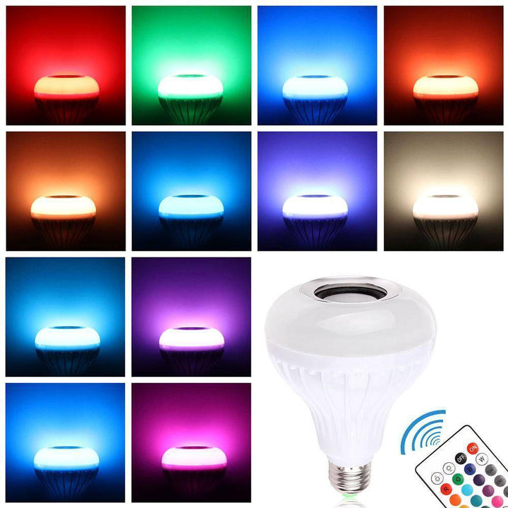 BowLift | Wireless Bluetooth Music Bulb Light Loudspeaker - 12w LED Speaker Color-changing