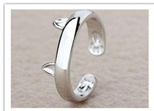Silver-Plated Cat Ring | Bowlift