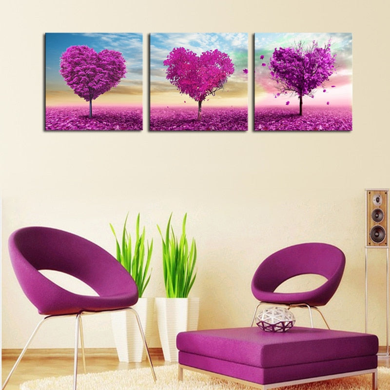 Loving Trees - Canvas Wall Art Painting | Bowlift