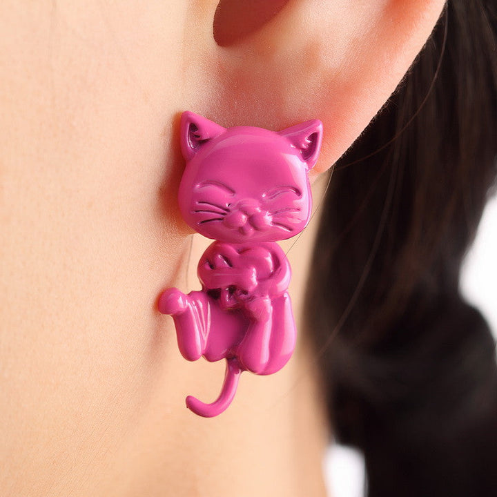 Bijoux Cat Earrings - Stud | Bowlift