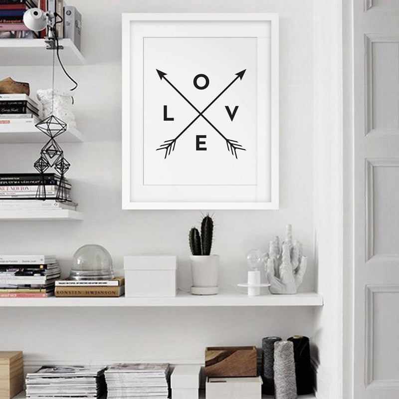 Arrows Of Love - Canvas Wall Art Painting | Bowlift