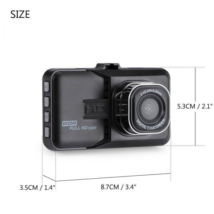 BowLift | 3 inch Dash Camera Car DVR Dash Cam Video Recorder HDMI HD 1080P Camcorder Night Vision Motion Detection Loop Recording