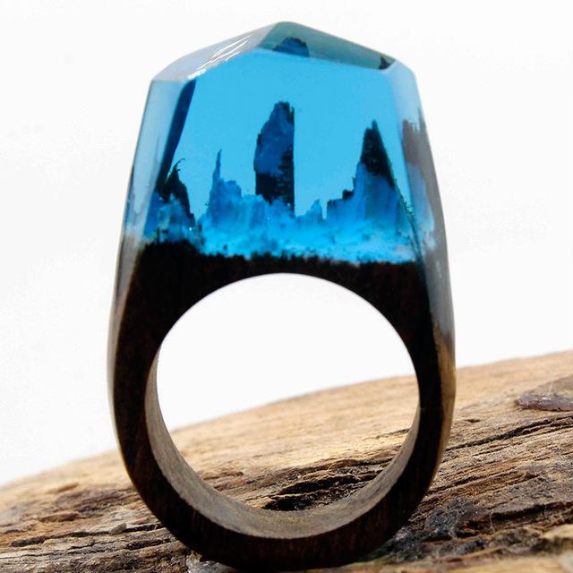 Quanta - Blue Forrest Resin Ring | Bowlift