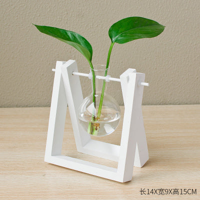 Decorative  Wooden Vase With Wooden Tray | Bowlift