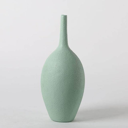BowLift | Interior Green Resin Flower Stone Vase for Home Decoration