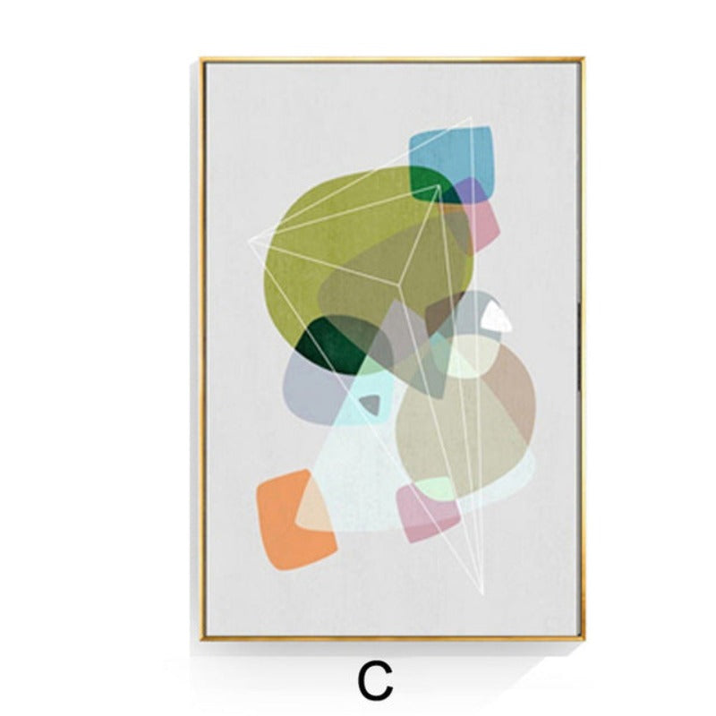 Geometric Nordic - Canvas Wall Art Painting | Bowlift