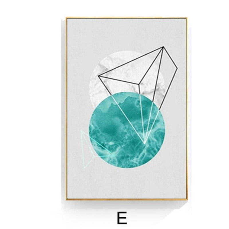 Geometric Nordic - Canvas Wall Art Painting | Bowlift