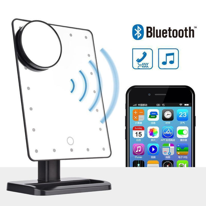 BowLift | Bluetooth Speaker LED Makeup Mirror