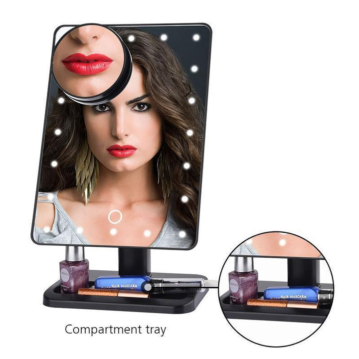 BowLift | Bluetooth Speaker LED Makeup Mirror