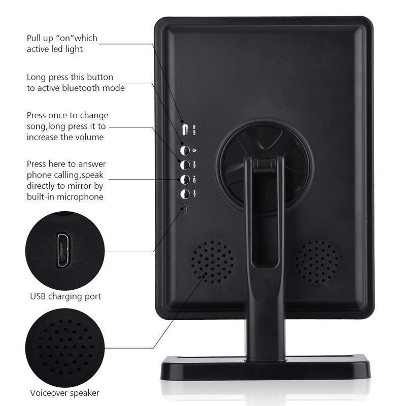 BowLift | Bluetooth Speaker LED Makeup Mirror