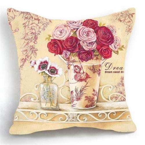 BowLift | Luxury Flower Vase Cushion Cover Pillowcase