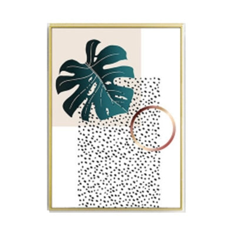 Cactus Plants Leaf - Canvas Wall Art Painting | Bowlift