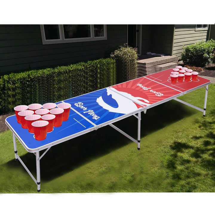 BowLift | 8FT Portable Indoor Folding Pong Table Party Gaming
