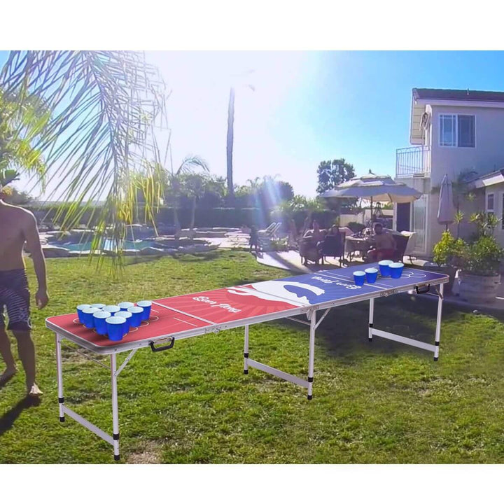 BowLift | 8FT Portable Indoor Folding Pong Table Party Gaming